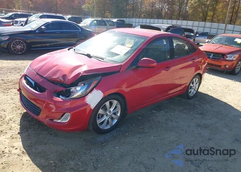 2013 Hyundai Accent Gls z USA, uszkodzony, nr VIN KMHCU4AEXDU584193